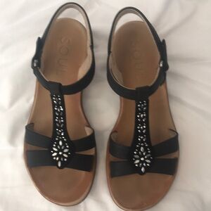 Naturalizer Soul “Summer” Black Sandal